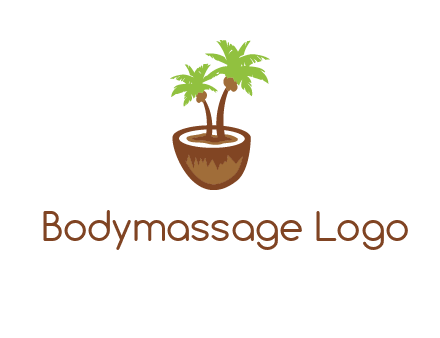 coconut tree travel icon