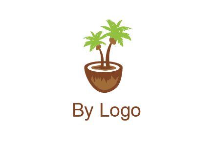 coconut tree travel icon