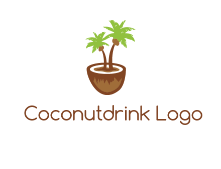 coconut tree travel icon