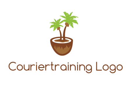 coconut tree travel icon