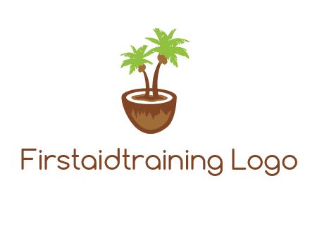 coconut tree travel icon