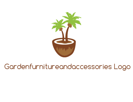 coconut tree travel icon