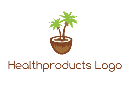 coconut tree travel icon