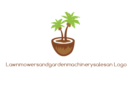 coconut tree travel icon