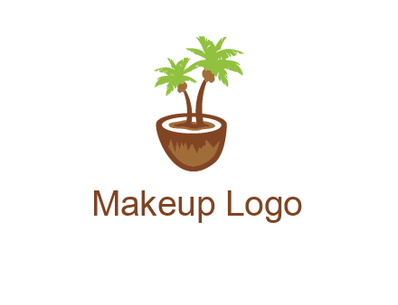 coconut tree travel icon