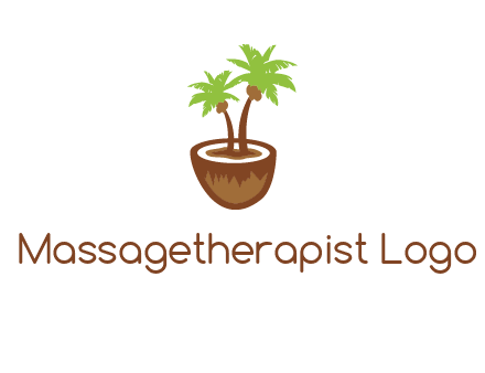 coconut tree travel icon