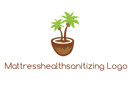 coconut tree travel icon