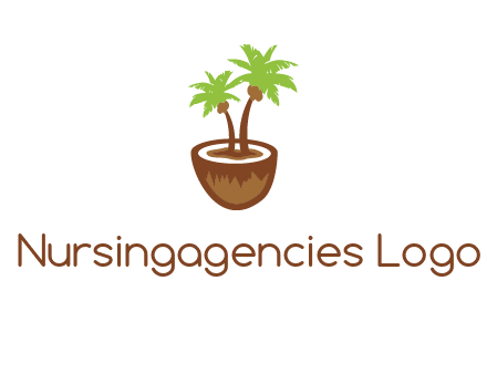 coconut tree travel icon