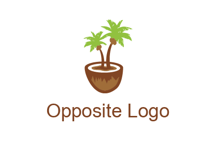 coconut tree travel icon