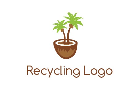 coconut tree travel icon