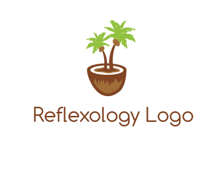 coconut tree travel icon