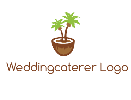 coconut tree travel icon