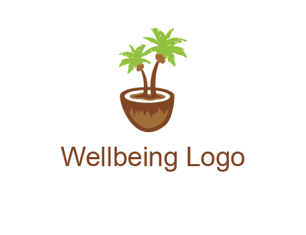coconut tree travel icon
