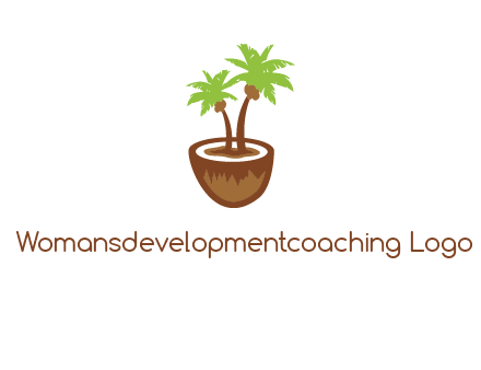 coconut tree travel icon