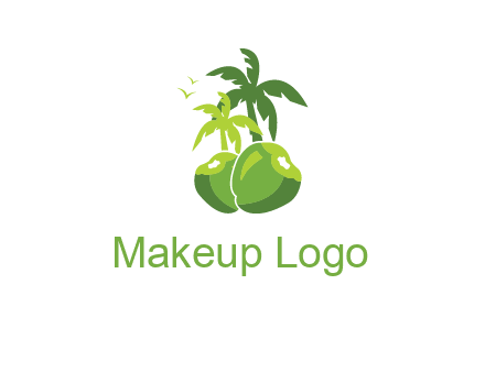 coconut tree travel logo