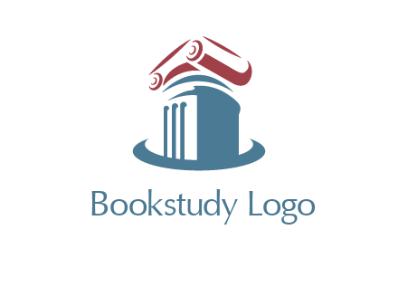 crescent under a column