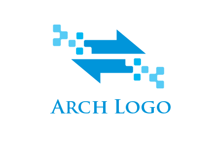 pixels arrows logo