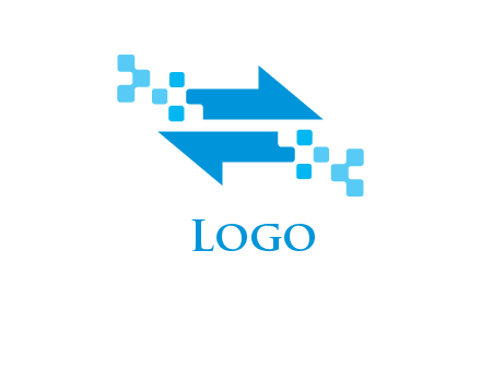 pixels arrows logo