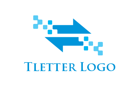 pixels arrows logo