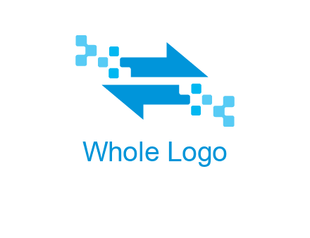 pixels arrows logo