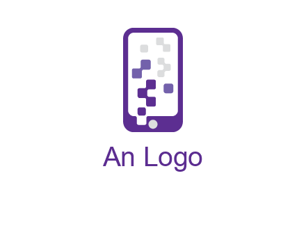 pixel mobile communication logo