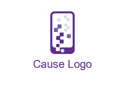 pixel mobile communication logo