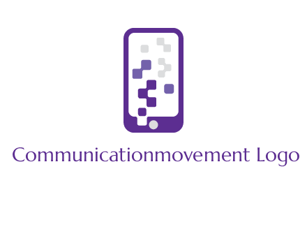 pixel mobile communication logo