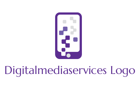 pixel mobile communication logo