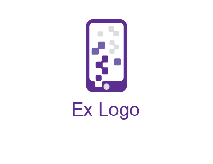pixel mobile communication logo