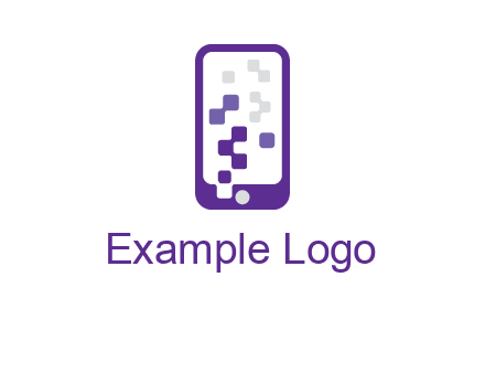 pixel mobile communication logo