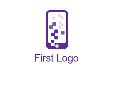 pixel mobile communication logo