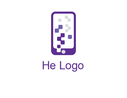 pixel mobile communication logo