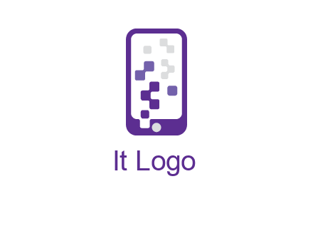 pixel mobile communication logo