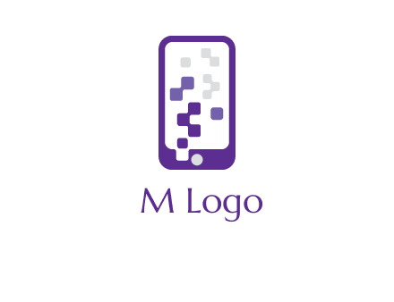 pixel mobile communication logo