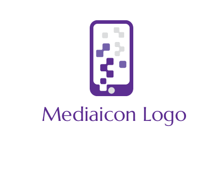 pixel mobile communication logo
