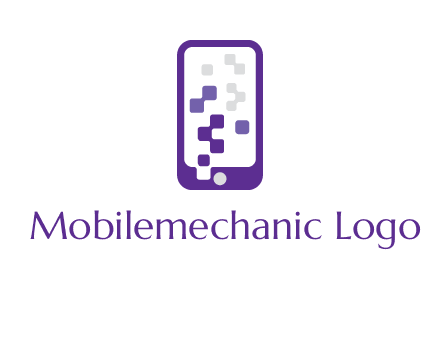 pixel mobile communication logo