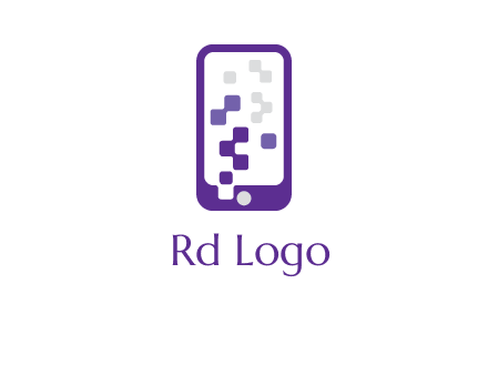 pixel mobile communication logo