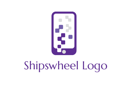 pixel mobile communication logo