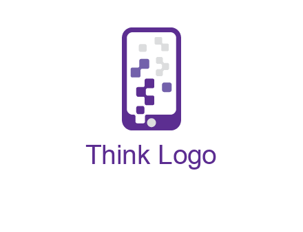 pixel mobile communication logo