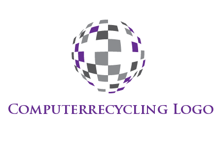 pixel globe information technology logo