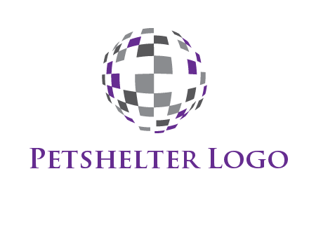 pixel globe information technology logo