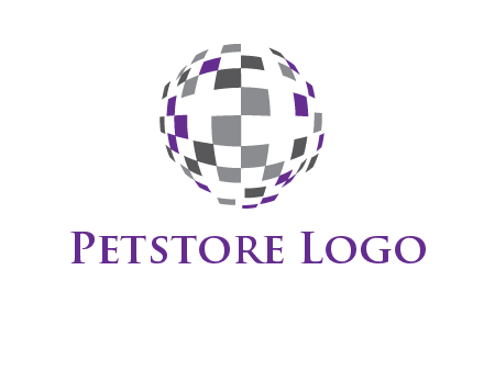 pixel globe information technology logo