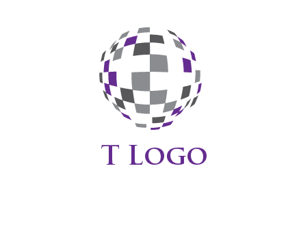 pixel globe information technology logo