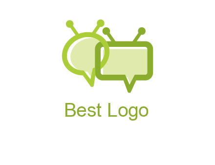 speech bubble media logo