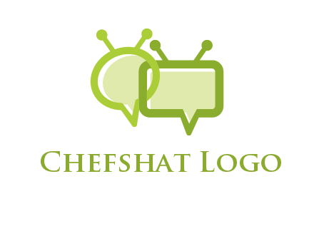 speech bubble media logo