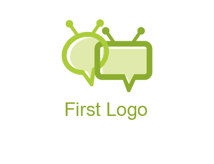 speech bubble media logo