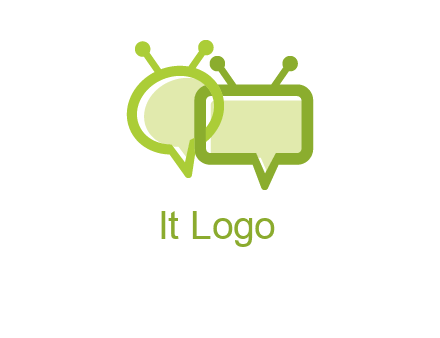 speech bubble media logo