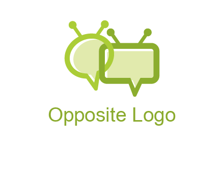 speech bubble media logo