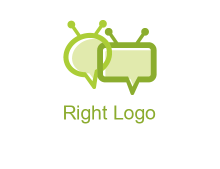 speech bubble media logo