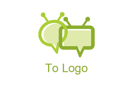 speech bubble media logo